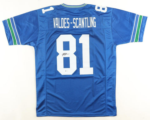 Marquez Valdes-Scantling Signed Seattle Seahawks Jersey (Beckett) Journeyman W.R