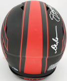 Bills Greats Auto Eclipse Black FS Helmet 3 Sigs Jim Kelly, Thurman Thomas, Reed