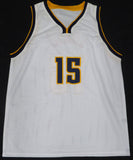 Denver Nuggets Nikola Jokic Autographed White Jersey Beckett BAS QR #BN13969