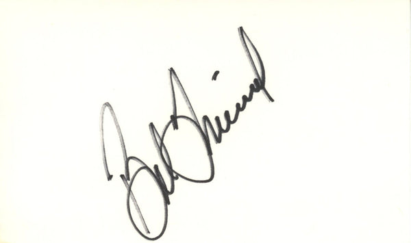 Bob Friend Autographed/Signed Pittsburgh Pirates Index Card BAS 45363