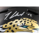 Travis Hunter Autographed Jacksonville Jaguars F/S Helmet Beckett Witness 51409