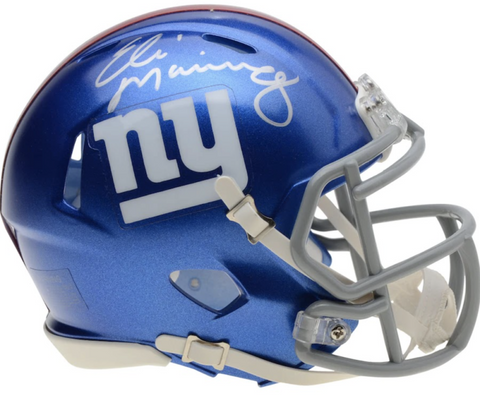 ELI MANNING Autographed New York Giants Mini Speed Helmet FANATICS