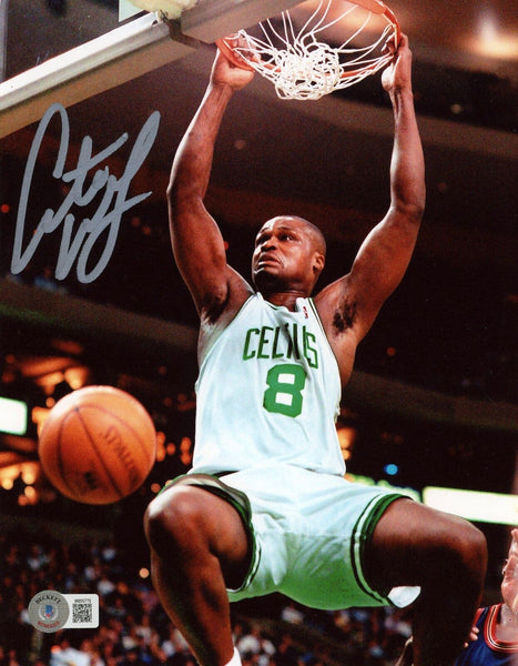ANTOINE WALKER SIGNED AUTOGRAPHED BOSTON CELTICS 8x10 PHOTO BECKETT