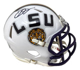 Odell Beckham Jr Signed LSU Tigers White Mini Speed Helmet BAS