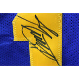 Jim Everett Autographed/Signed Pro Style XL Blue Stat Jersey JSA 49692