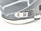 Matt Hasselbeck Signed Seattle Seahawks Slate Gray Speed Mini Helmet Beckett Wit