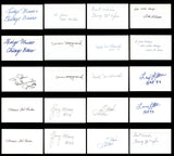 Autographed Assorted NFL Hall of Fame 3x5 Index Cards (51 Count Lot) SKU #243682