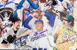 Tom Seaver Whitey Ford, Steve Carlton Signed Unframed Artist Composite Poster