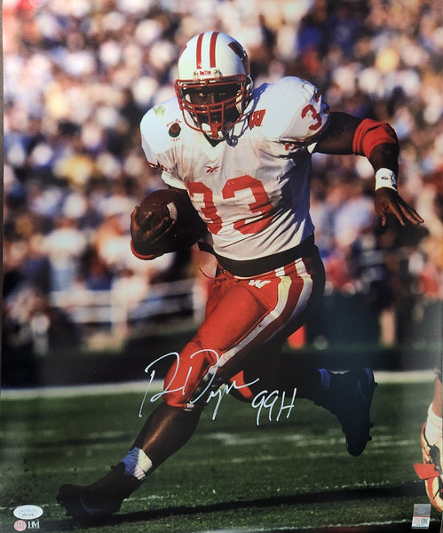Wiscosin Badgers Legend Ron Dayne Signed 16X20 Photo #1 W/ 99H AUTO - JSA