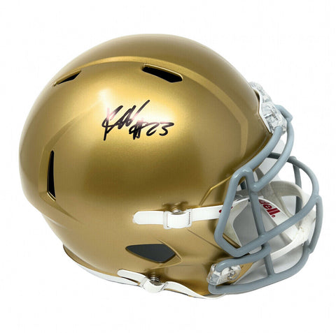 Kyren Williams Signed Notre Dame Fighting Irish Full-Size Helmet (Beckett) Rams