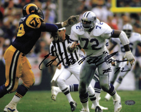 Ed "Too Tall" Jones Autographed Signed 8x10 Photo Dallas Cowboys MCS Holo #87475