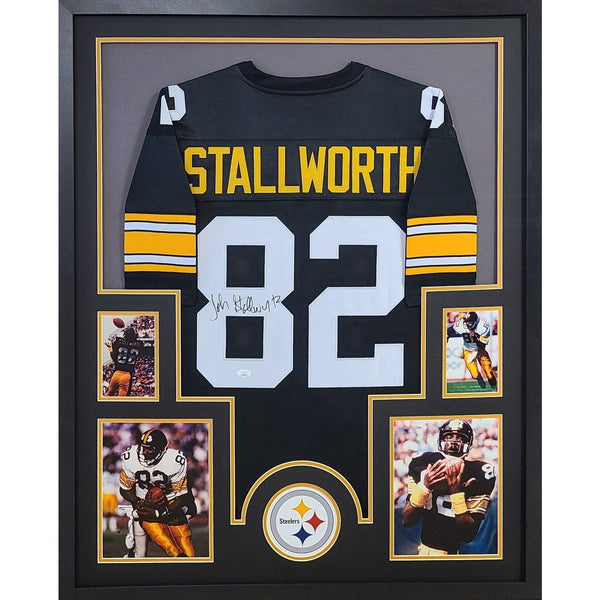 John Stallworth Autographed Signed Framed Pittsburgh Steelers Jersey JSA