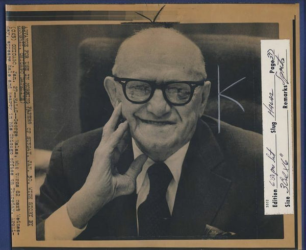 George Halas Bears 1977 wire photo 112421