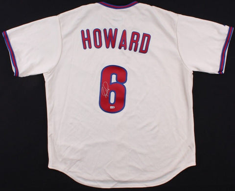 Ryan Howard Signed Phillies Authentic Majestic Jersey (MLB Hologram) 2006 NL MVP