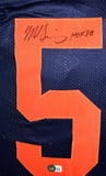 Mike Singletary Signed Blue Orange # Pro Style Jersey w/ HOF - Beckett W Holo