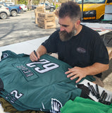 Jason Kelce Eagles Signed Green Nike On Field Football Jersey PSA/DNA 208045