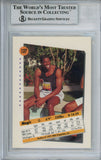 Magic Johnson Signed 1991-92 Skybox #137 Trading Card Beckett Slab 37660