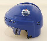 Jari Kurri Signed Edmonton Oilers Mini Helmet Inscribed "HOF '01" (Schwartz COA)