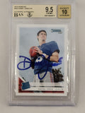 Daniel Jones Giants Signed 2019 Donruss Rated Rookie Card #304 BGS 9.5 / 10