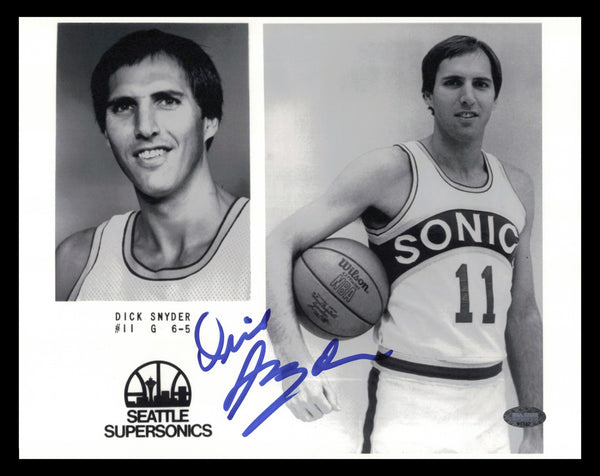 Dick Snyder Autographed Signed 8x10 Photo Seattle Supersonics MCS Holo #87332