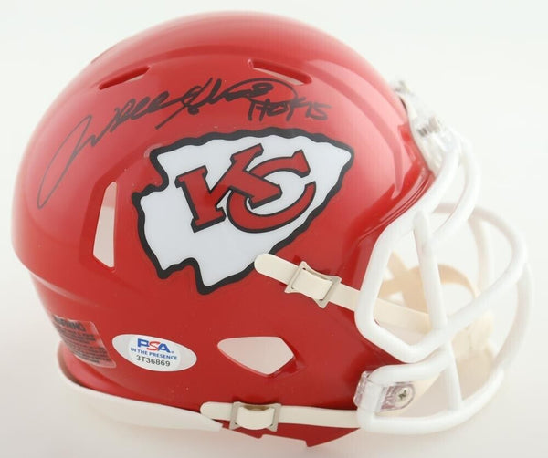 Will Shields Signed Kansas City Chiefs Speed Mini Helmet (PSA COA) 12xPro Bowler