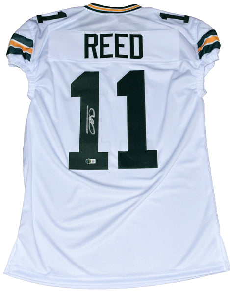 JAYDEN REED AUTOGRAPHED GREEN BAY PACKERS #11 WHITE GAME CUT JERSEY BECKETT