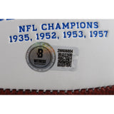 Sam LaPorta Autographed/Signed Detroit Lions Logo Football Beckett Witness 49681