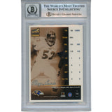 Ray Lewis Autographed 1999 Pacific Aurora #14 Trading Card Beckett 53006