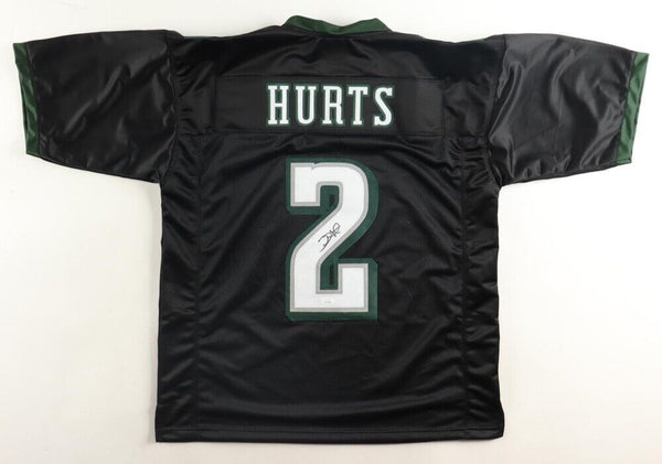 Jalen Hurts Signed Eagles Black Jersey (JSA) Philadelphia Starting Q B /Oklahoma