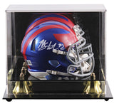 Giants Michael Strahan Signed 2024 On-Field Alt Speed Mini Helmet W/ Case BAS W