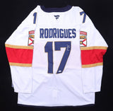 Evan Rodrigues Signed Florida Panthers Adidas Style Jersey (JSA COA) 2024 Cup