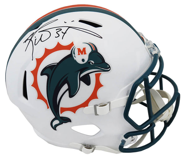 Ricky Williams Signed Dolphins 1990's T/B Riddell F/S Speed Rep Helmet - SS COA
