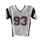 Richard Seymour Autographed/Signed Pro Style Jersey White Beckett 40940