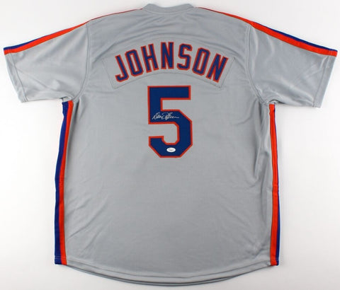 Davey Johnson Signed Mets Jersey (JSA COA) 1986 Mets World Champion Manager !