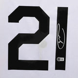 Andrea Pirlo Signed Juventus FC Away Soccer Jersey #21 with Beckett Witness
