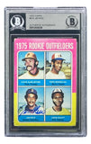 Jim Rice Signed 1975 Topps #616 Boston Red Sox Rookie Card BAS