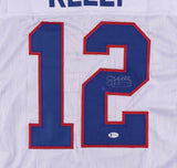 Jim Kelly Signed Buffalo Bills Jersey (Beckett) 4XSuper Bowl Quarterback