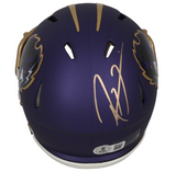 Ray Lewis Autographed Baltimore Ravens 2024 Alternate Mini Speed Helmet Beckett