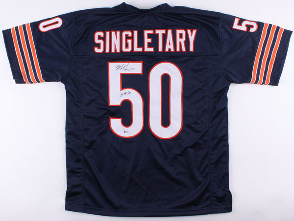 Mike Singletary Signed Bears Jersey Inscribed HOF 98 (Beckett COA) Super Bowl XX