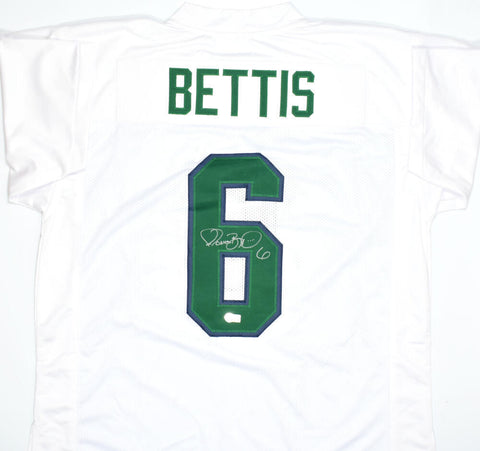 Jerome Bettis Autographed White College Style Jersey - Beckett W Hologram