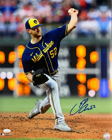 Brewers Pitcher ERIC LAUER Signed 16x20 Photo #1 AUTO - JSA