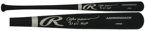 Andre Dawson Signed Rawlings Pro Black Baseball Bat w/87 NL MVP - (SCHWARTZ COA)