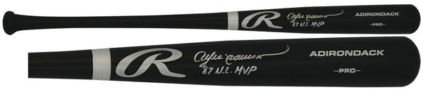 Andre Dawson Signed Rawlings Pro Black Baseball Bat w/87 NL MVP - (SCHWARTZ COA)