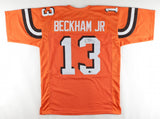 Odell Beckham Jr Signed Cleveland Browns Jersey (Beckett Hologram) 3xPro Bowl WR