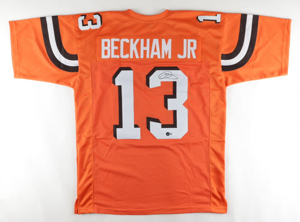 Odell Beckham Jr Signed Cleveland Browns Jersey (Beckett Hologram) 3xPro Bowl WR