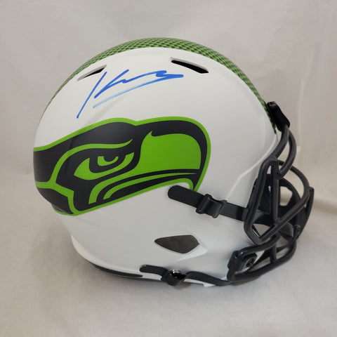 KENNETH WALKER III SIGNED SEAHAWKS LUNAR ECLIPSE SPEED REPLICA HELMET BECKETT