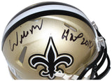 Willie Roaf Signed New Orleans Saints TB Mini Helmet Beckett 40610