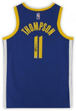 Klay Thompson Warriors Signed Blue Nike 2021-2022 Diamond Swingman Jersey