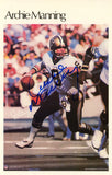 Archie Manning Signed New Orleans Saints Mini Poster 29/50 BAS 46101