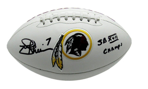 Joe Theismann Autographed/Inscribed Redskins Logo Football Beckett 177256